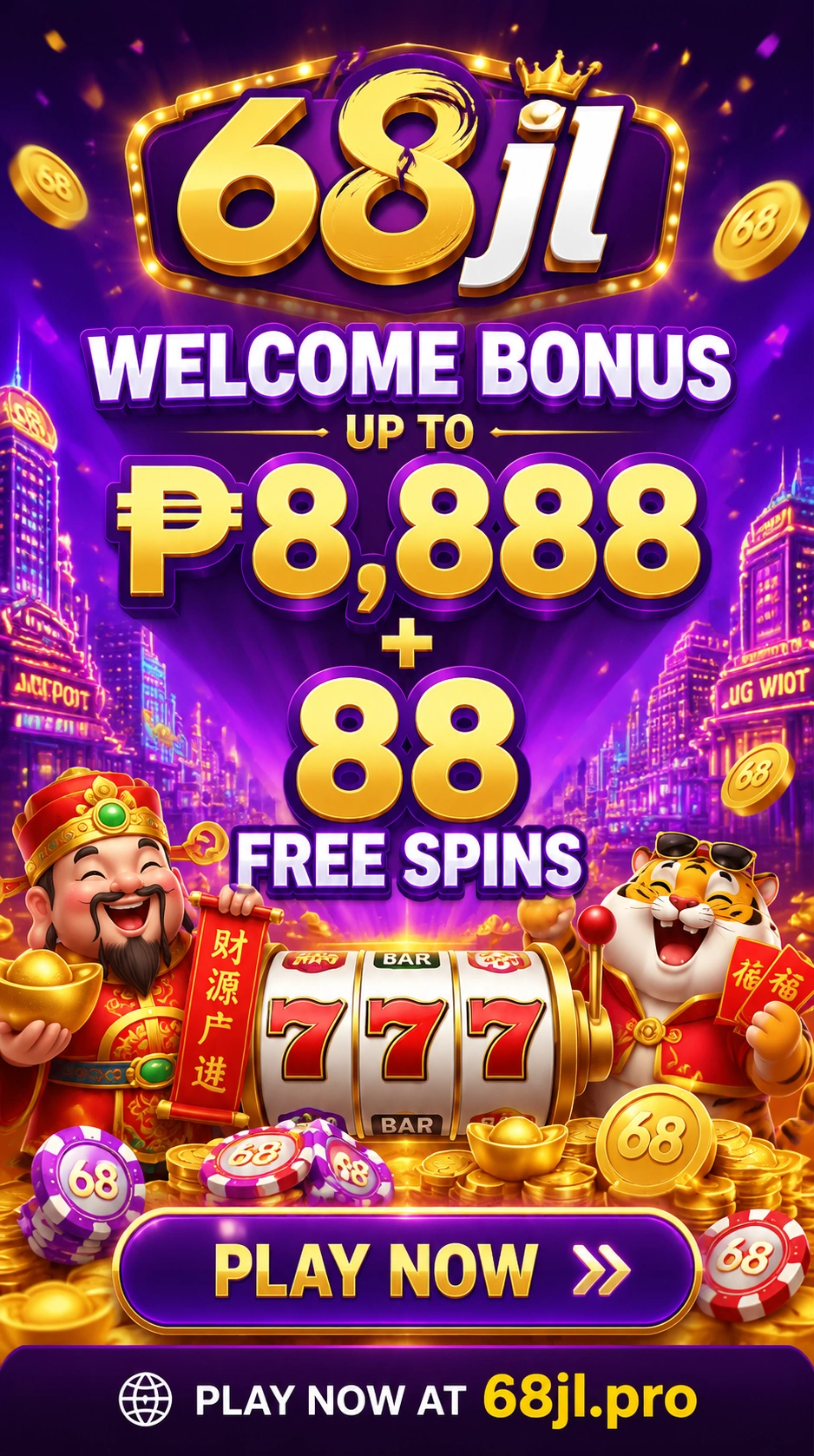 68JL Pro mobile gaming visual